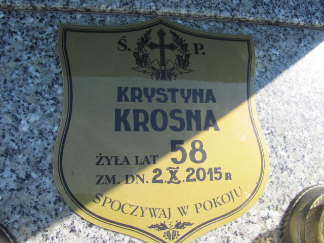 Grób Lucjan Krosny