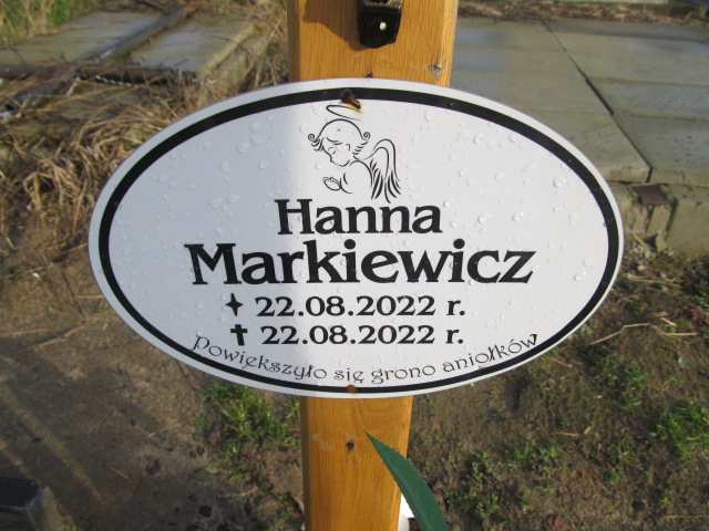 Hanna Markiewicz 2022 Nowe Miasto nad Pilicą - Grobonet - Wyszukiwarka osób pochowanych
