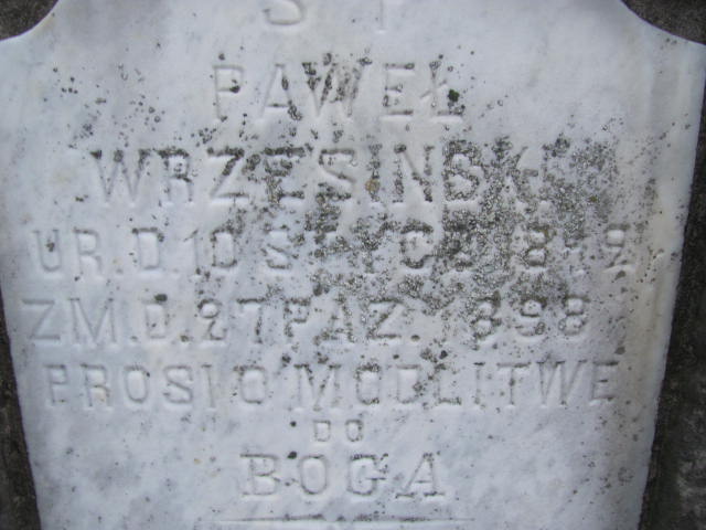 Paweł Wrzesińska 1842 Nowe Miasto nad Pilicą - Grobonet - Wyszukiwarka osób pochowanych