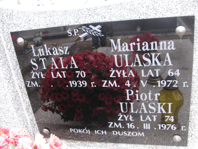 Marianna Ulaska Nowe Miasto nad Pilicą - Grobonet - Wyszukiwarka osób pochowanych