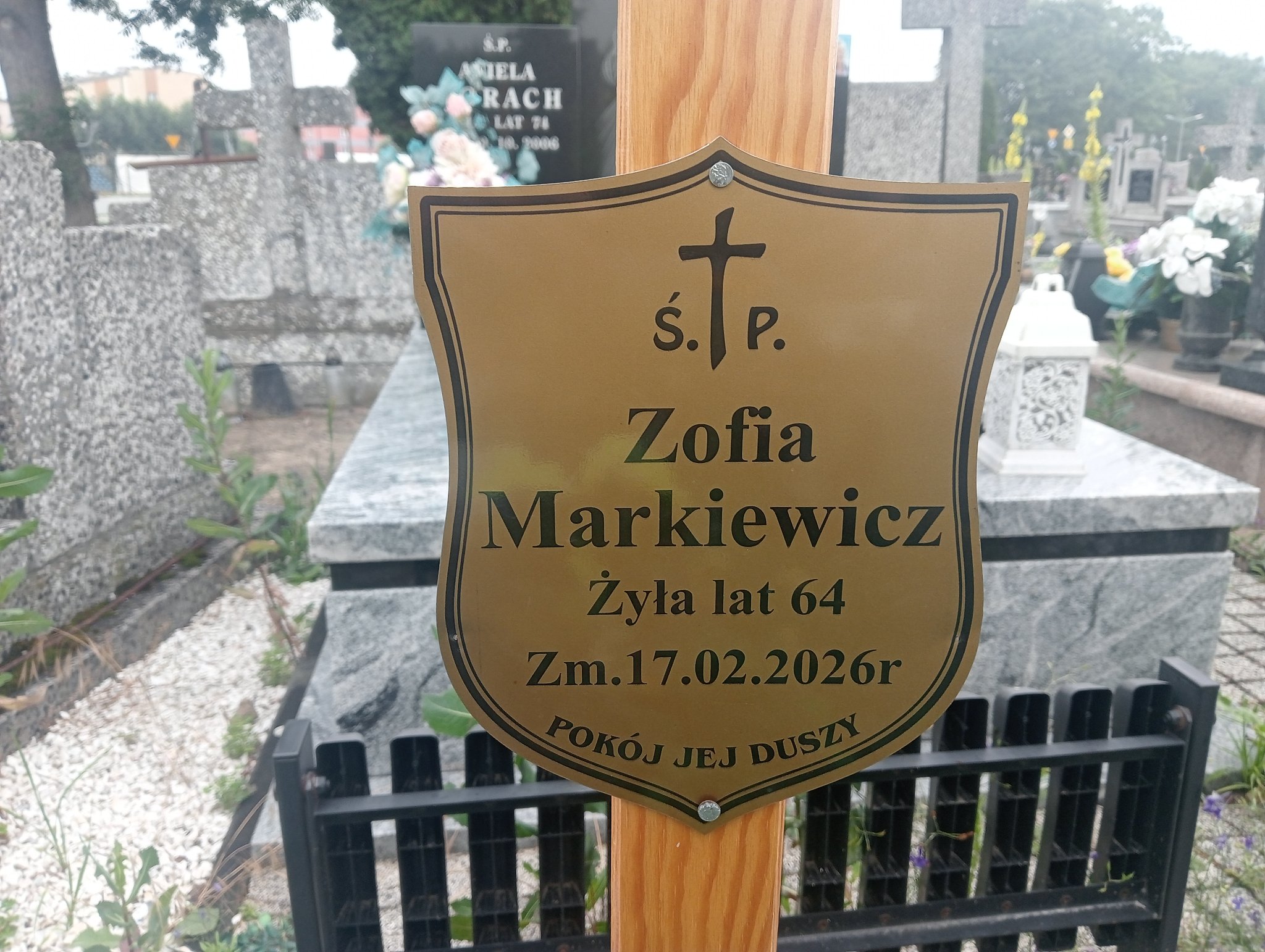 Zofia Markiewicz 1962 Nowe Miasto nad Pilicą - Grobonet - Wyszukiwarka osób pochowanych
